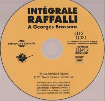2CD/Doos Rodolphe Raffalli: Intégrale Rodolphe Raffalli - Hommage à Georges Brassens