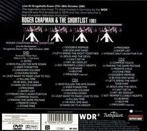 2CD/DVD Roger Chapman: Live At Grugahalle Essen 1981