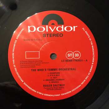 2LP Roger Daltrey: The Who‘s Tommy Orchestral