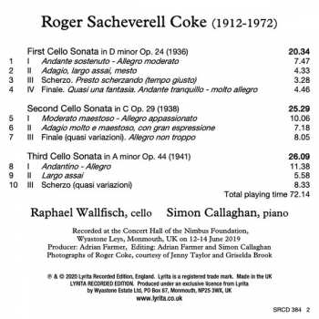 CD Raphael Wallfisch: Cello Sonatas