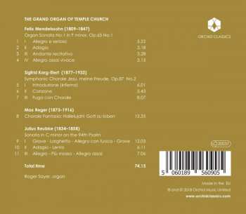 CD Felix Mendelssohn-Bartholdy: The Grand Organ Of Temple Church