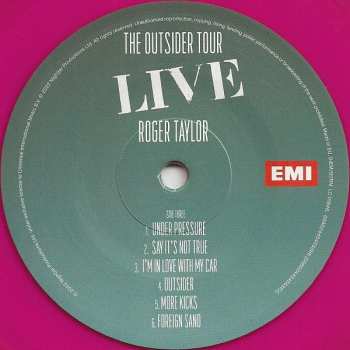 2LP Roger Taylor: The Outsider Tour - Live CLR