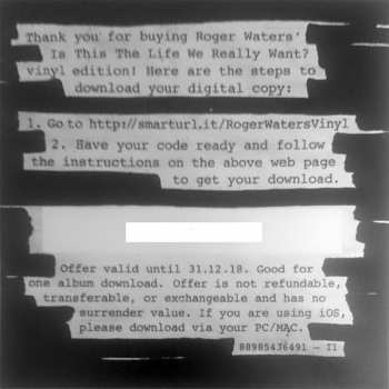 2LP Roger Waters: Is This The Life We Really Want?