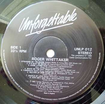 LP Roger Whittaker: Unforgettable - 16 Golden Classics