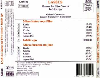 CD Roland de Lassus: Masses For Five Voices • Infelix Ego