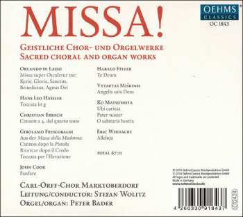 CD Eric Whitacre: Missa! - Geistliche Chor - und Orgelwerke