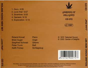 CD Roland Kovac New Set: Love That