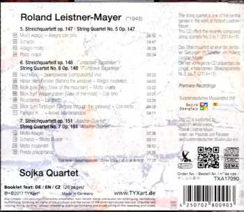 CD Roland Leistner-Mayer: String Quartets 5, 6, 7
