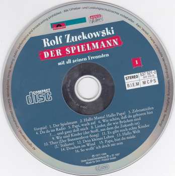 2CD Rolf Zuckowski: Der Spielmann Mit All Seinen Freunden (Das Beste Aus 20 Jahren )