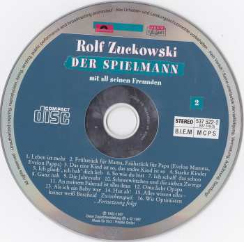 2CD Rolf Zuckowski: Der Spielmann Mit All Seinen Freunden (Das Beste Aus 20 Jahren )