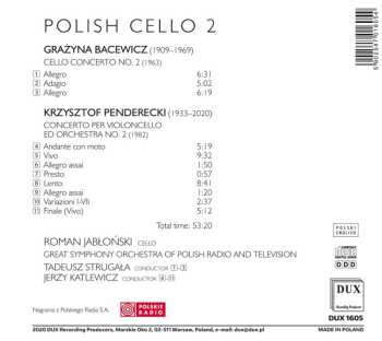 CD Krzysztof Penderecki: Polish Cello