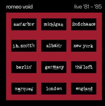 Album Romeo Void: Live '81-'85