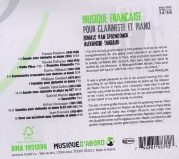 CD Alexandre Tharaud: French Music For Clarinet And Piano