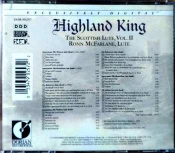 CD Ronn McFarlane: Highland King. The Scottish Lute, Vol. II