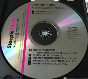 CD Ronnie Cuber: Live At JazzFest Berlin