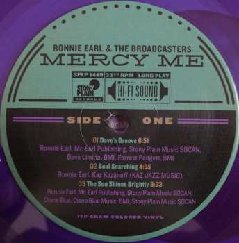 LP Ronnie Earl And The Broadcasters: Mercy Me CLR