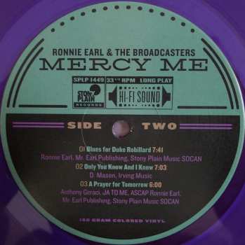 LP Ronnie Earl And The Broadcasters: Mercy Me CLR