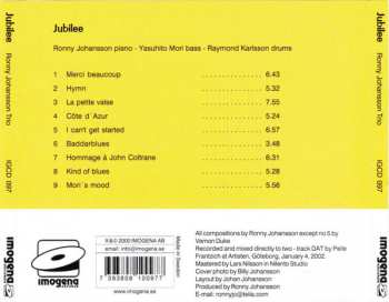 CD Ronny Johansson Trio: Jubilee