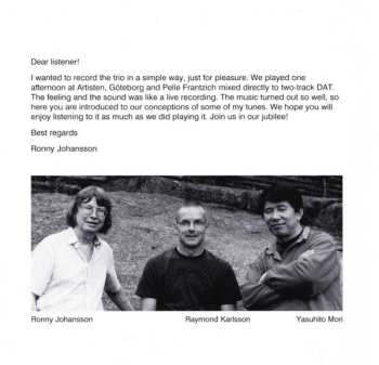 CD Ronny Johansson Trio: Jubilee