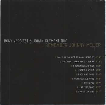 CD Rony Verbiest: I Remember Johnny Meijer