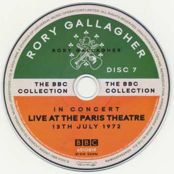 18CD/Doos/2Blu-ray Rory Gallagher: The BBC Collection DLX