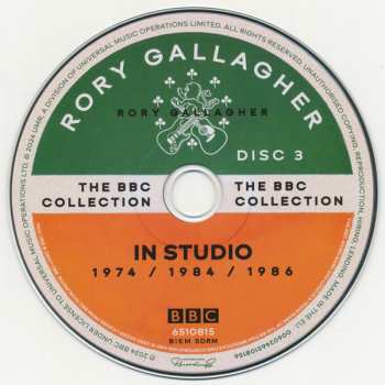18CD/Doos/2Blu-ray Rory Gallagher: The BBC Collection DLX