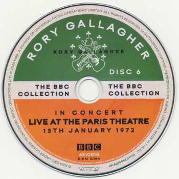 18CD/Doos/2Blu-ray Rory Gallagher: The BBC Collection DLX