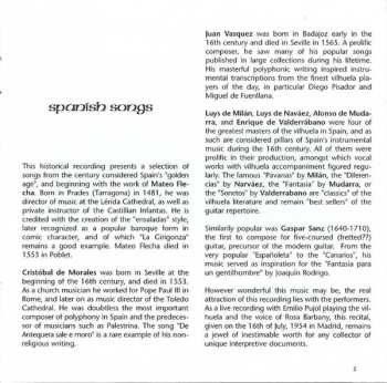 CD Emilio Pujol: Spanish Songs