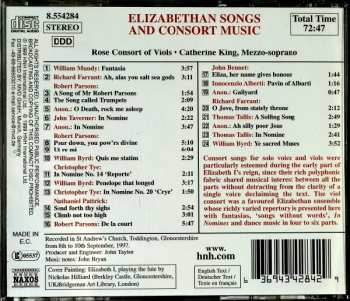 CD Rose Consort Of Viols: Elizabethan Songs And Consort Music