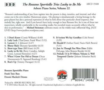 CD Rossano Sportiello: Lucky To Be Me