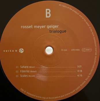 2LP Rosset Meyer Geiger: Trialogue 