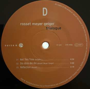 2LP Rosset Meyer Geiger: Trialogue 