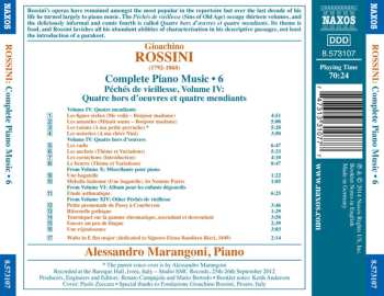 CD Gioacchino Rossini: Piano Music • 6