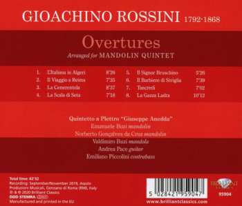 CD Gioacchino Rossini: Overtures Arranged For Mandolin Quintet
