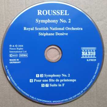 CD Stéphane Denève: Symphony No. 2 / Pour Une Fête De Printemps / Suite In F