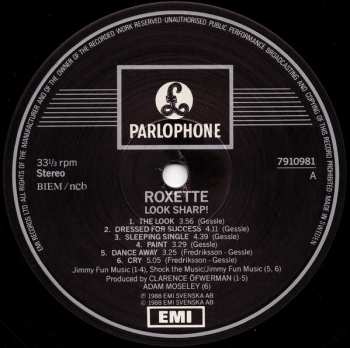 LP Roxette: Look Sharp!