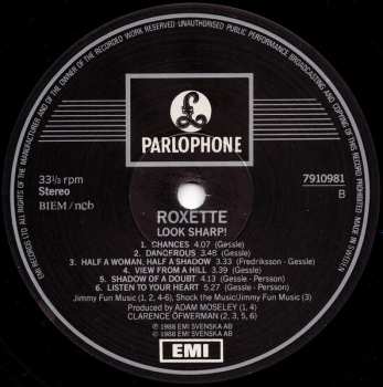 LP Roxette: Look Sharp!