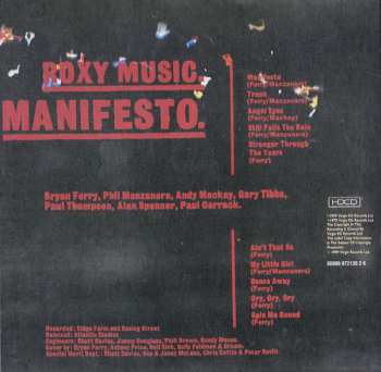 5CD/Doos Roxy Music: 5 Album Set