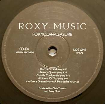 LP Roxy Music: For Your Pleasure
