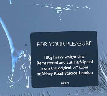 LP Roxy Music: For Your Pleasure