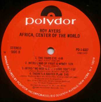 LP Roy Ayers: Africa, Center Of The World