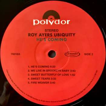 LP Roy Ayers Ubiquity: He's Coming LTD