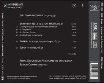 SACD Sir Edward Elgar: Symphony No. 2 In E Flat Major, Op. 63 / Sospiri / Elegy