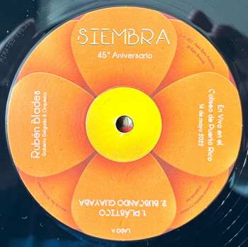 2LP Ruben Blades: Siembra 45 Aniversario En Vivo en el Coliseo de Puerto Rico 14 de mayo 2022