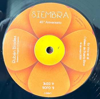 2LP Ruben Blades: Siembra 45 Aniversario En Vivo en el Coliseo de Puerto Rico 14 de mayo 2022