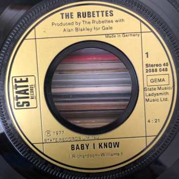 SP The Rubettes: Baby I Know
