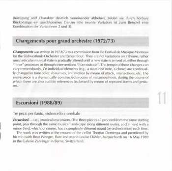 CD Rudolf Kelterborn: Changements / Ensemble-Buch I / Escursioni / Fantasia A Tre / Variationen Für Oboe Und Streichorchester