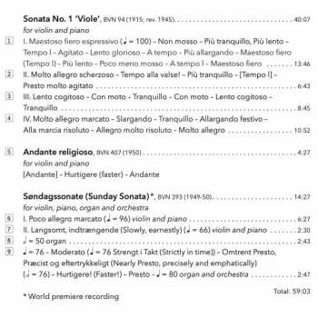 CD Thomas Søndergård: Complete Works For Violin And Piano, Vol. 2