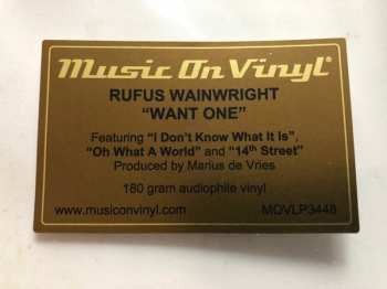 2LP Rufus Wainwright: Want One