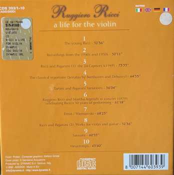 10CD/Doos Ruggiero Ricci: A Life For The Violin